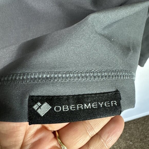 Obermeyer Men's M Flex 1/4 Zip Baselayer Knit Pullover Shirt Gray NWT - Picture 5 of 16